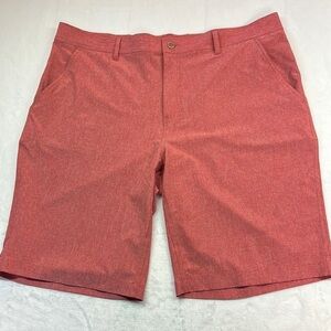 Cool Keep Mens Stretch Performance Orangey/Rust Golf or Dress Shorts Size 40